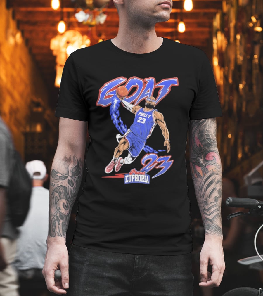GOAT LeBron 23 Philly NBA Planet Euphoria Comic 2026 T-Shirt