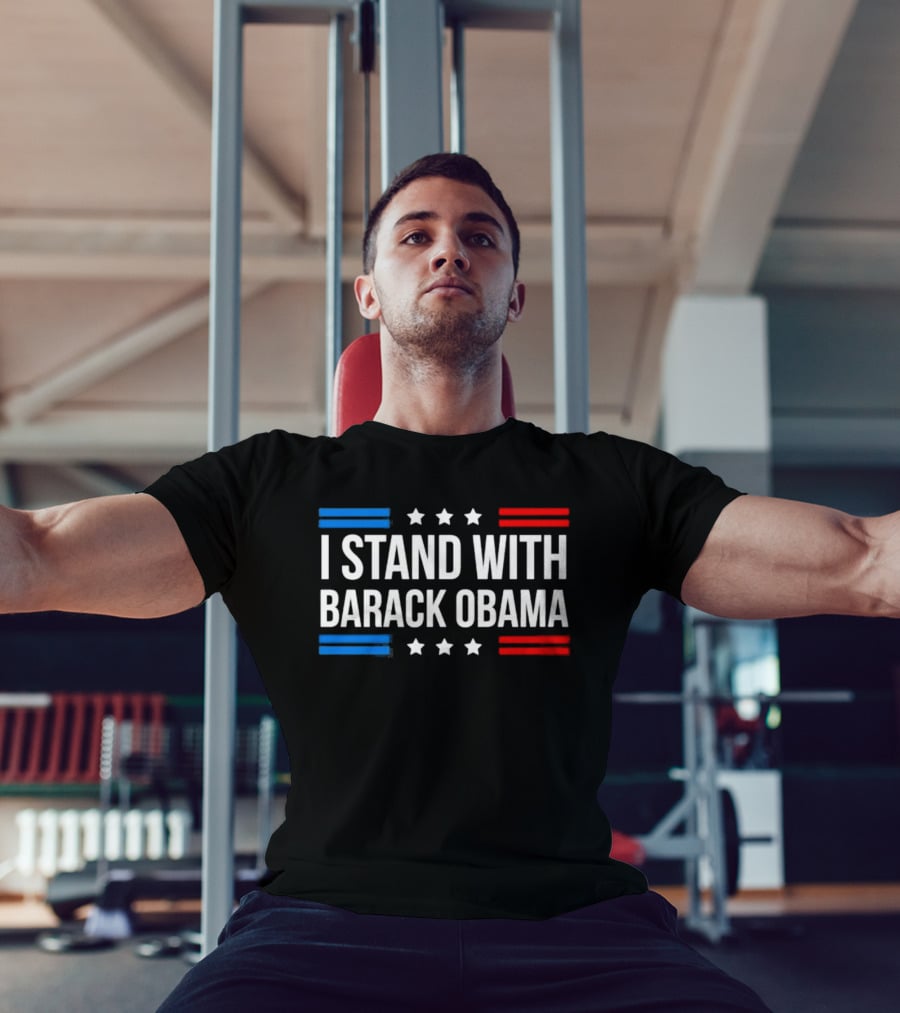 I Stand With Barack Obama Stars And Stripes T-Shirt