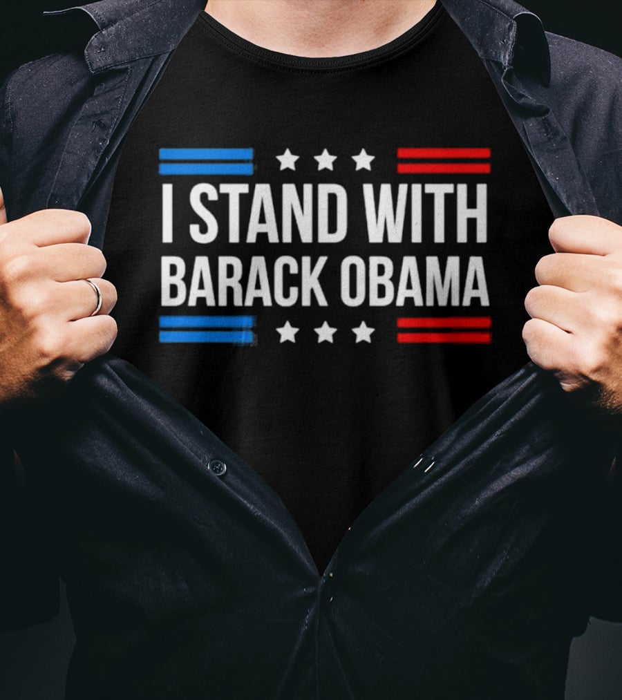 I Stand With Barack Obama Stars And Stripes T-Shirt
