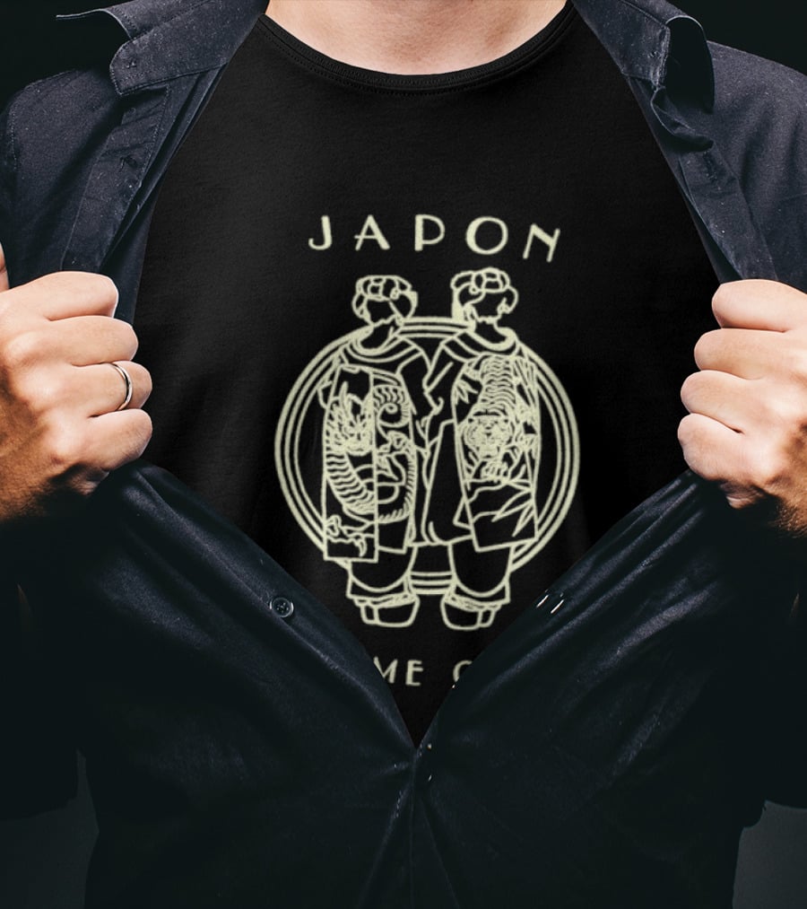 Japon Extrême Orient Geisha Dragon Tiger T-Shirt