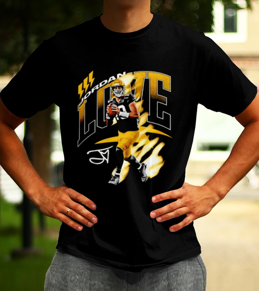 Jordan Love Green Bay Packers 10 Football Star Player Number 10 T-Shirt