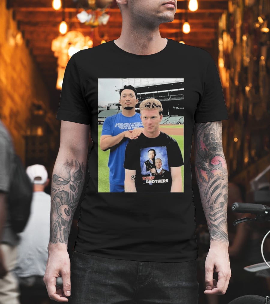 Seiya Suzuki Pete Crow Armstrong Step Brothers Baseball Humor T-Shirt