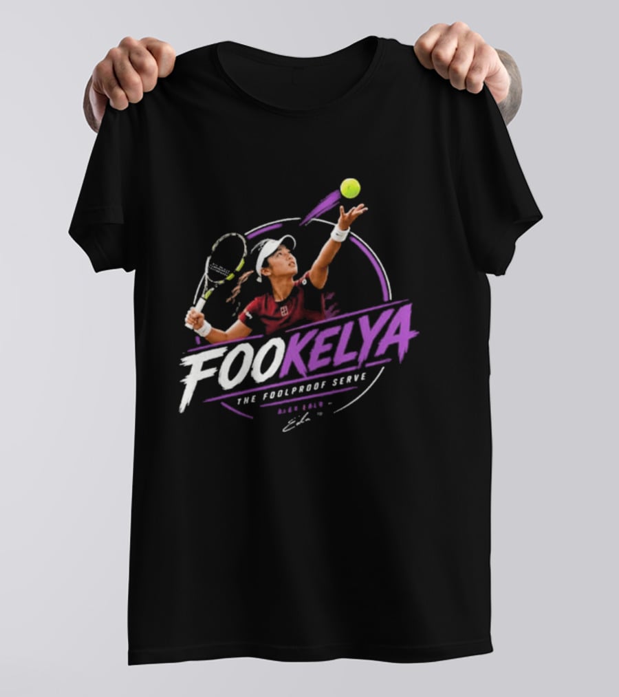 Fookelya The Poolproof Serve Tennis Player Action Serve T-Shirt
