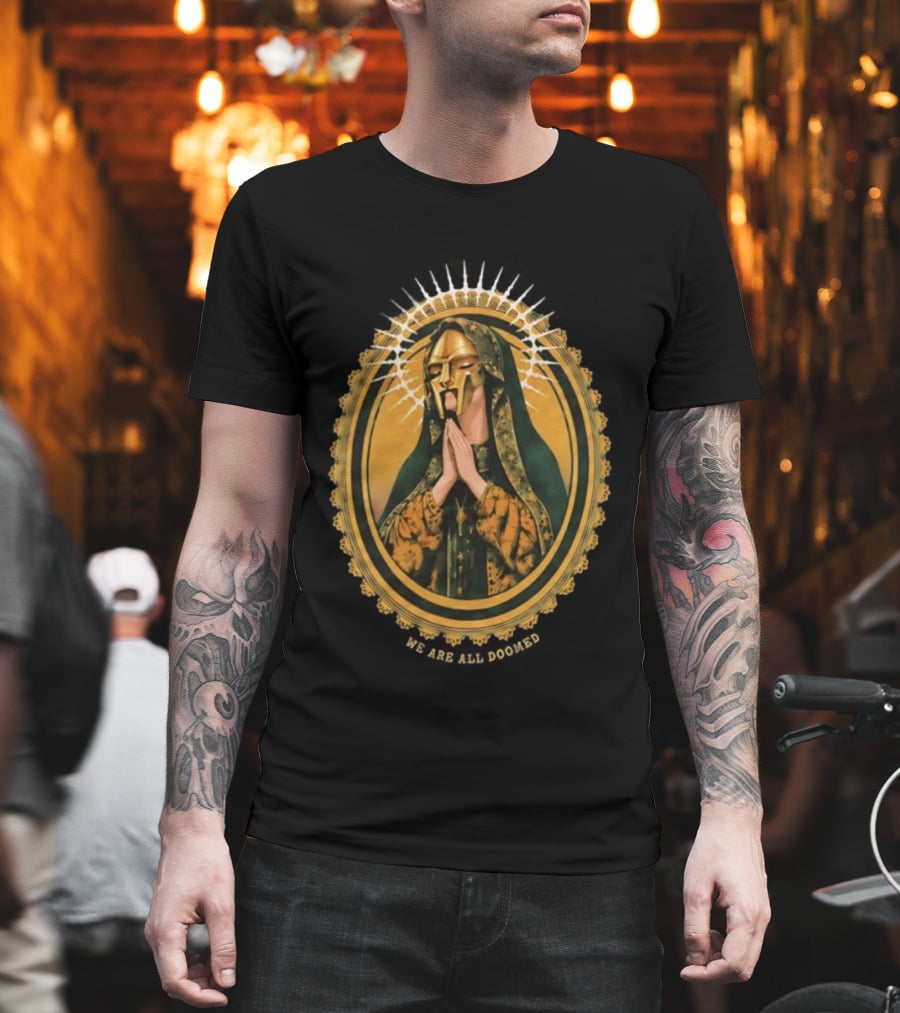 MF Doom We Are All Doomed Iconic Hip Hop Rap Prayer T-Shirt