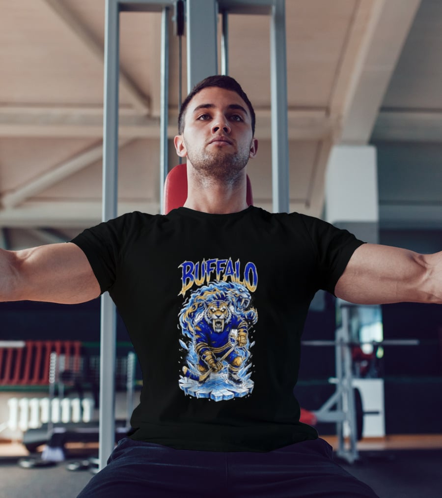 Buffalo Sabres Sabretooth Ice Hockey Tiger Mascot Buffalo Sabres T-Shirt