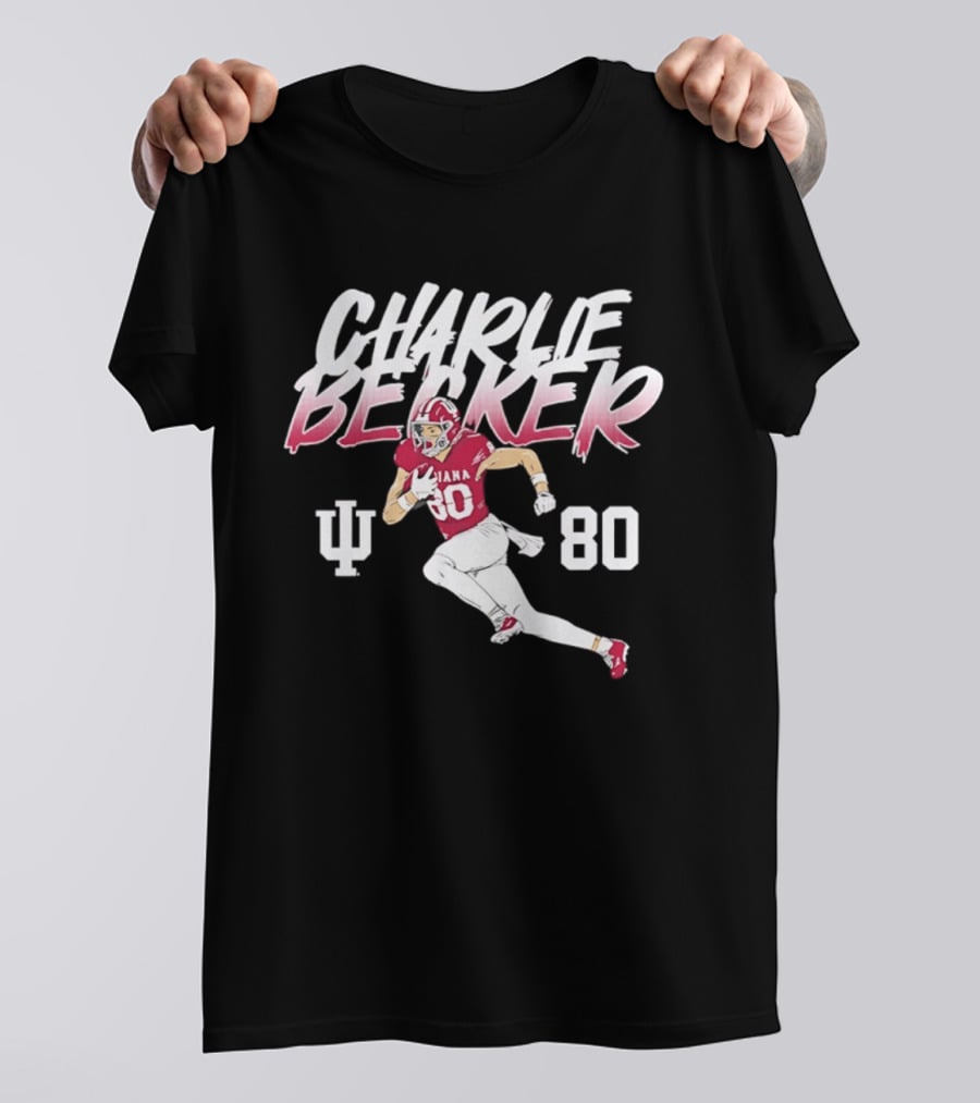 Charlie Becker Indiana Hoosiers 80 Pose With IU T-Shirt