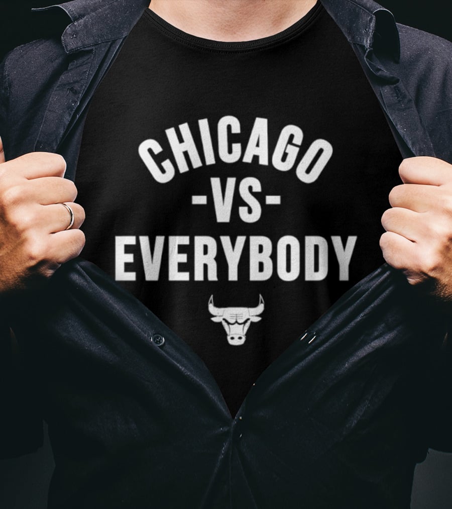 Chicago Bulls NBA Vs. Everybody Rivalry Fan Gear T-Shirt