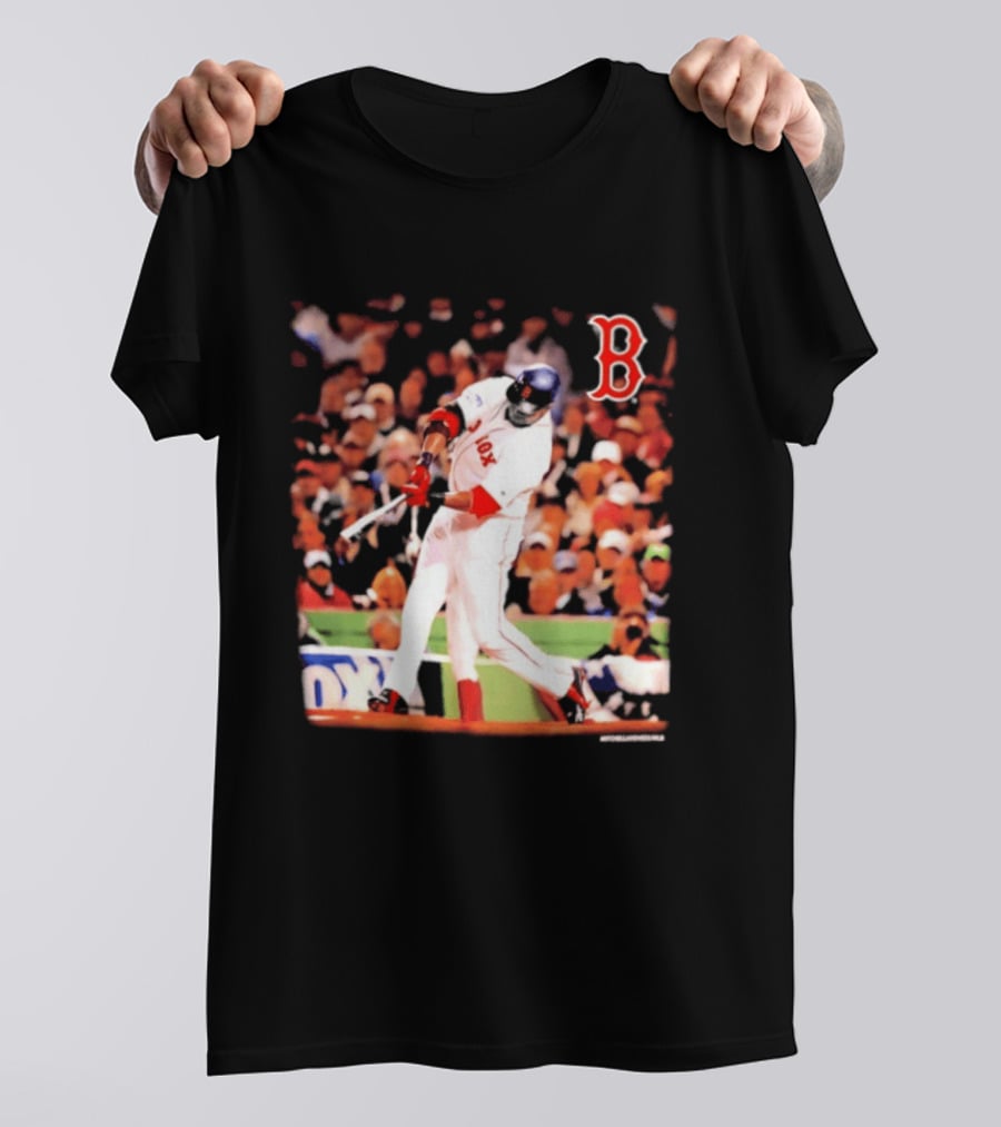 Boston Red Sox David Ortiz Iconic Swing Moment T-Shirt