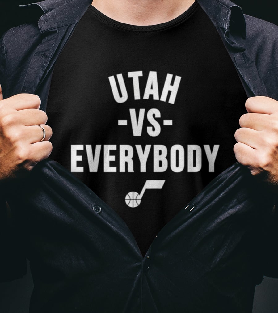 Utah Jazz Vs Everybody NBA Team Spirit T-Shirt