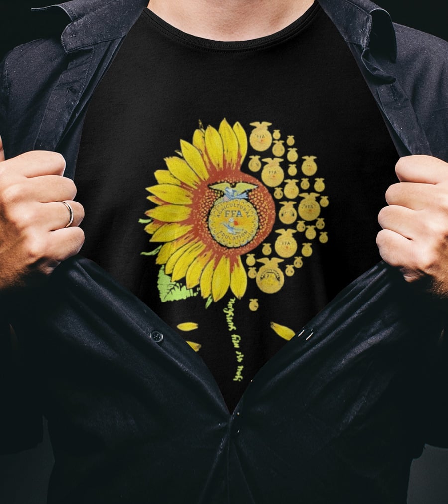 You Are My Sunshine FFA Sunflower Emblem Agricultural Education T-Shirt