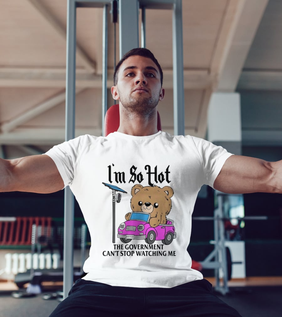 I'm So Hot Bear In Pink Car The Government Can't Stop Ing Me T-Shirt