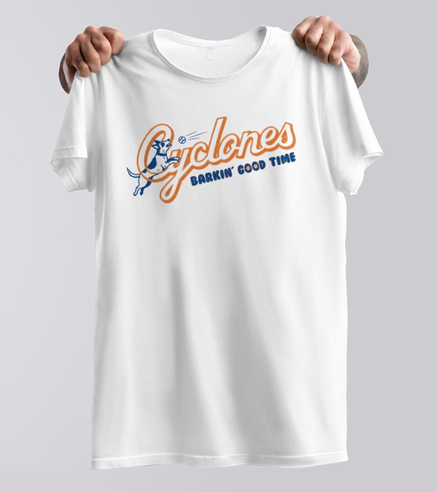 Brooklyn Cyclones Barkin Good Time Baseball Dog Fun T-Shirt