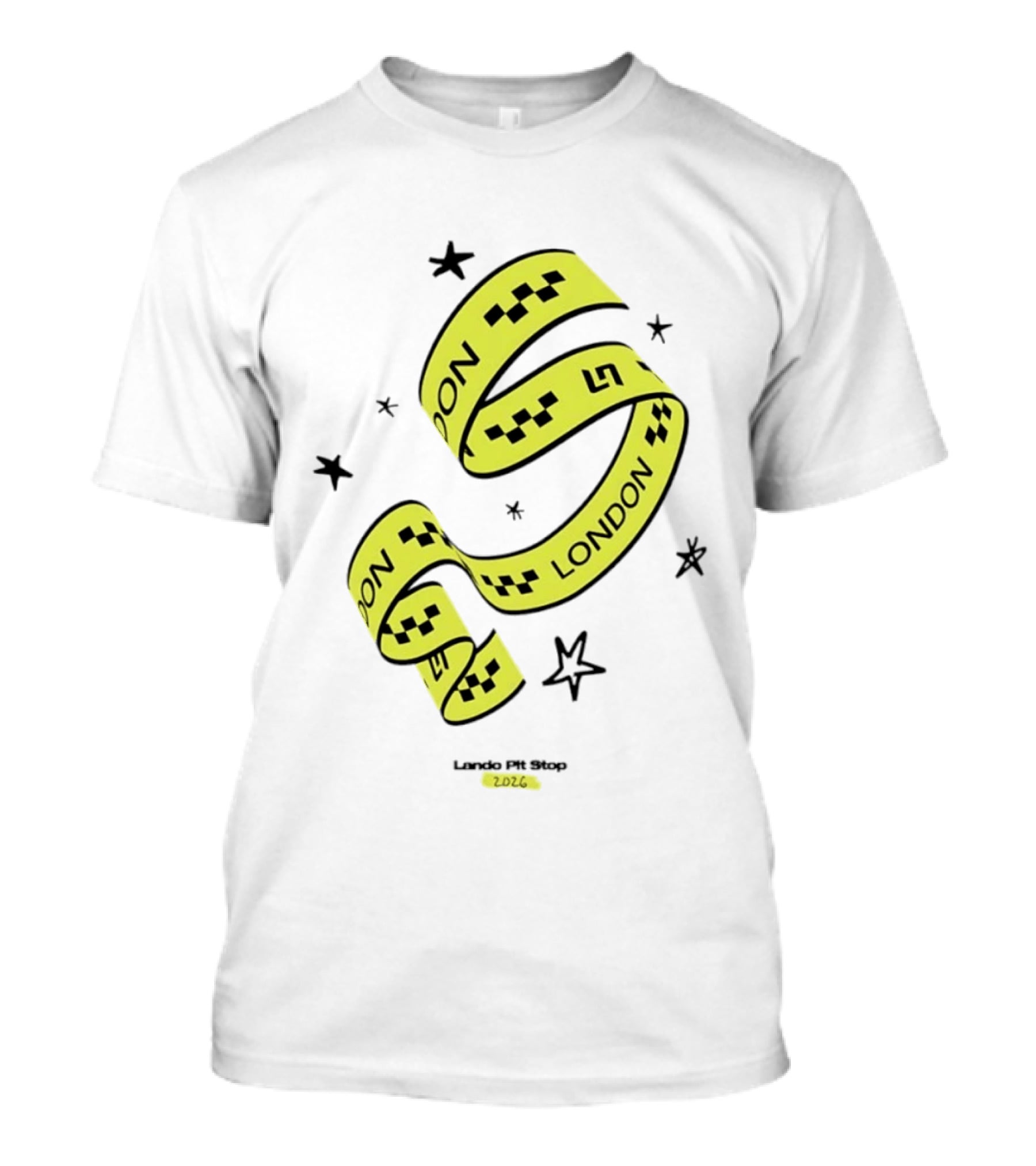 Lando Pit Stop 2026 London Racing Ribbon Stars T-Shirt