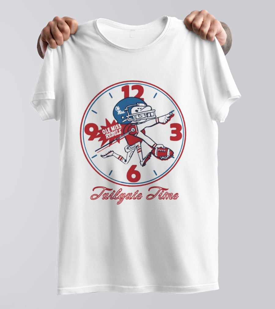 Ole Miss Rebels Football Tailgate Time Player T-Shirt