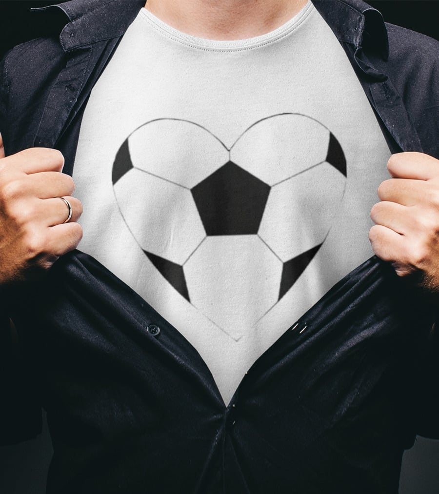 Ted Lasso Keeley Jones Heart Shaped Soccer Ball T-Shirt