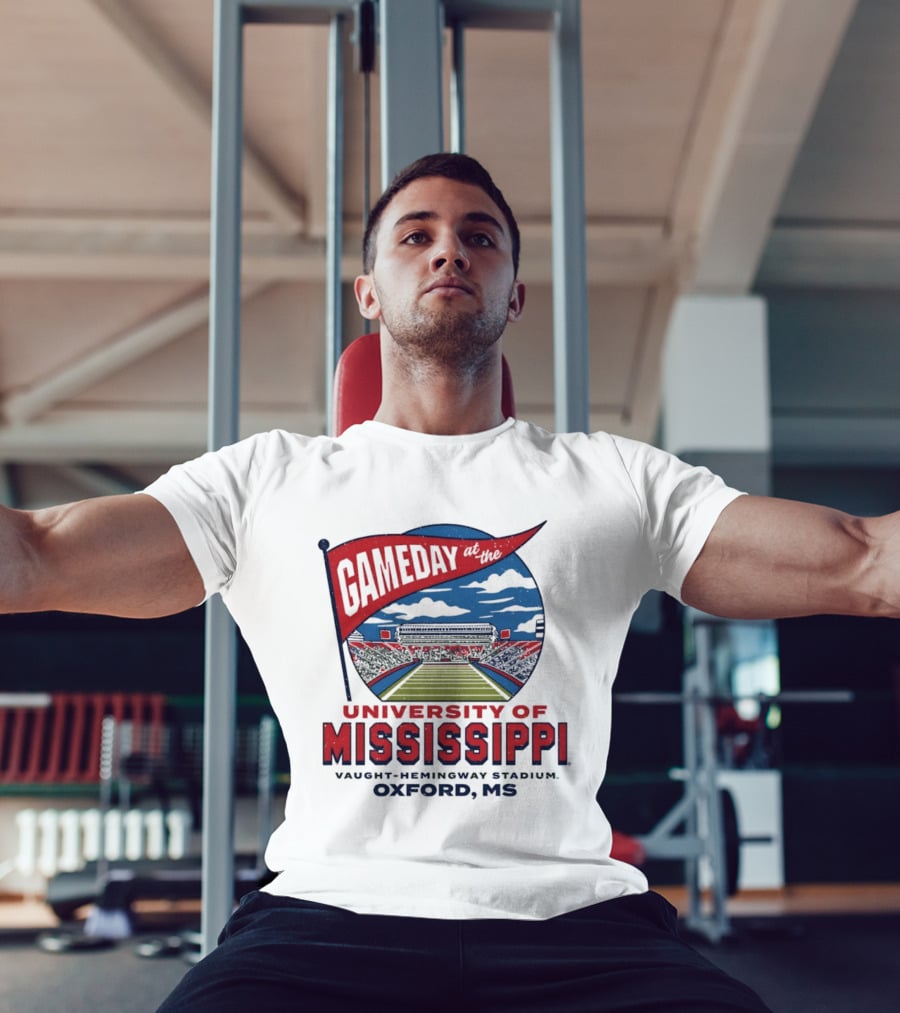 University Of Mississippi Gameday Vaught Hemingway Stadium Oxford MS T-Shirt