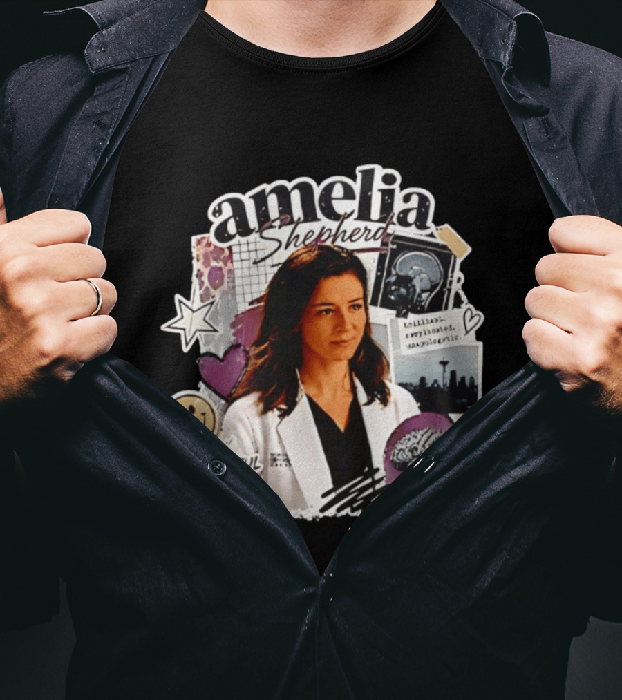 Amelia Shepherd Brilliant Complicated Unapologetic Beautiful Day To Save Lives Seattle Doctor T-Shirt