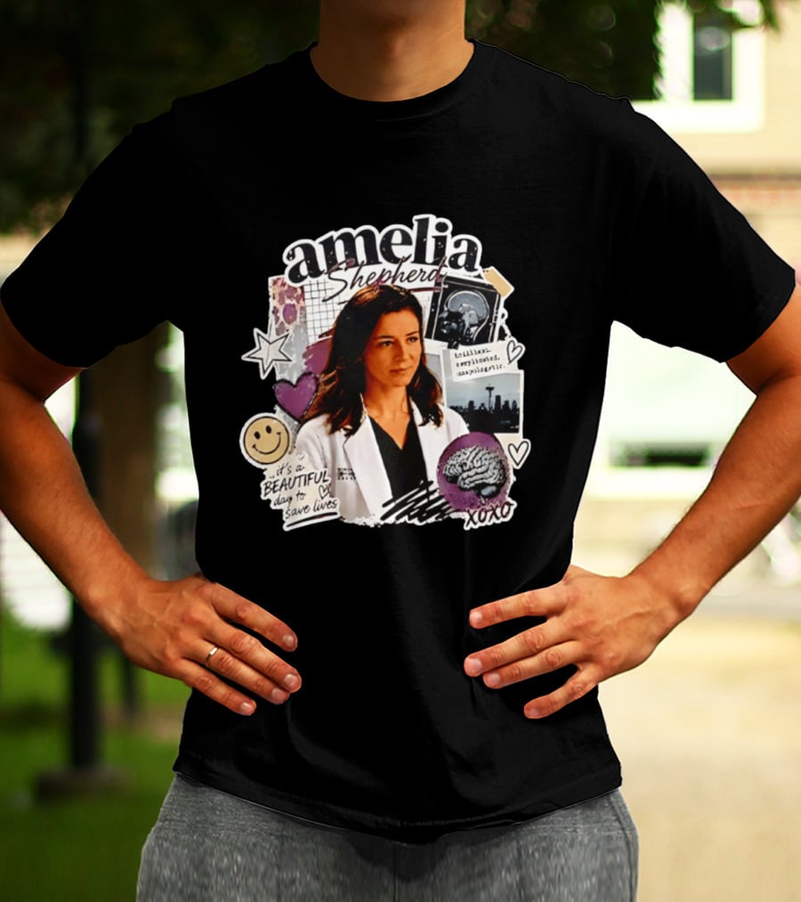 Amelia Shepherd Brilliant Complicated Unapologetic Beautiful Day To Save Lives Seattle Doctor T-Shirt