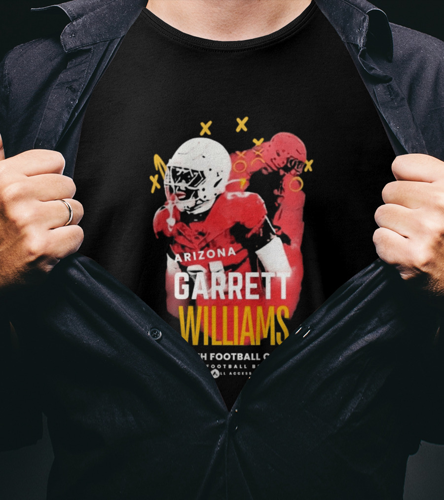 Arizona Garrett Williams Youth Football Camp 2026 Memphis Beach CA Annual Access T-Shirt