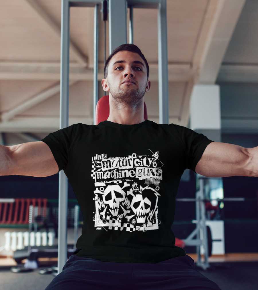 Motor City Machine Guns MCMG Skull T-Shirt