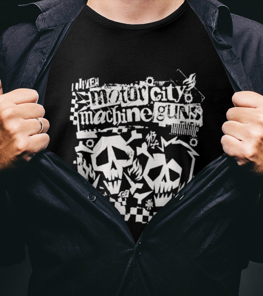 Motor City Machine Guns MCMG Skull T-Shirt