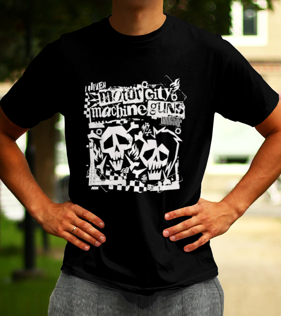 Motor City Machine Guns MCMG Skull T-Shirt