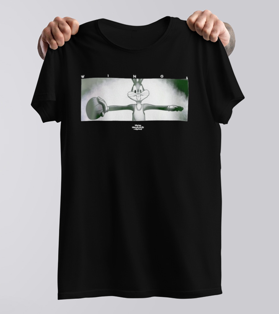 Bugs Bunny Michael Jordan Space Jam Wings Why Hop When You Can Fly T-Shirt