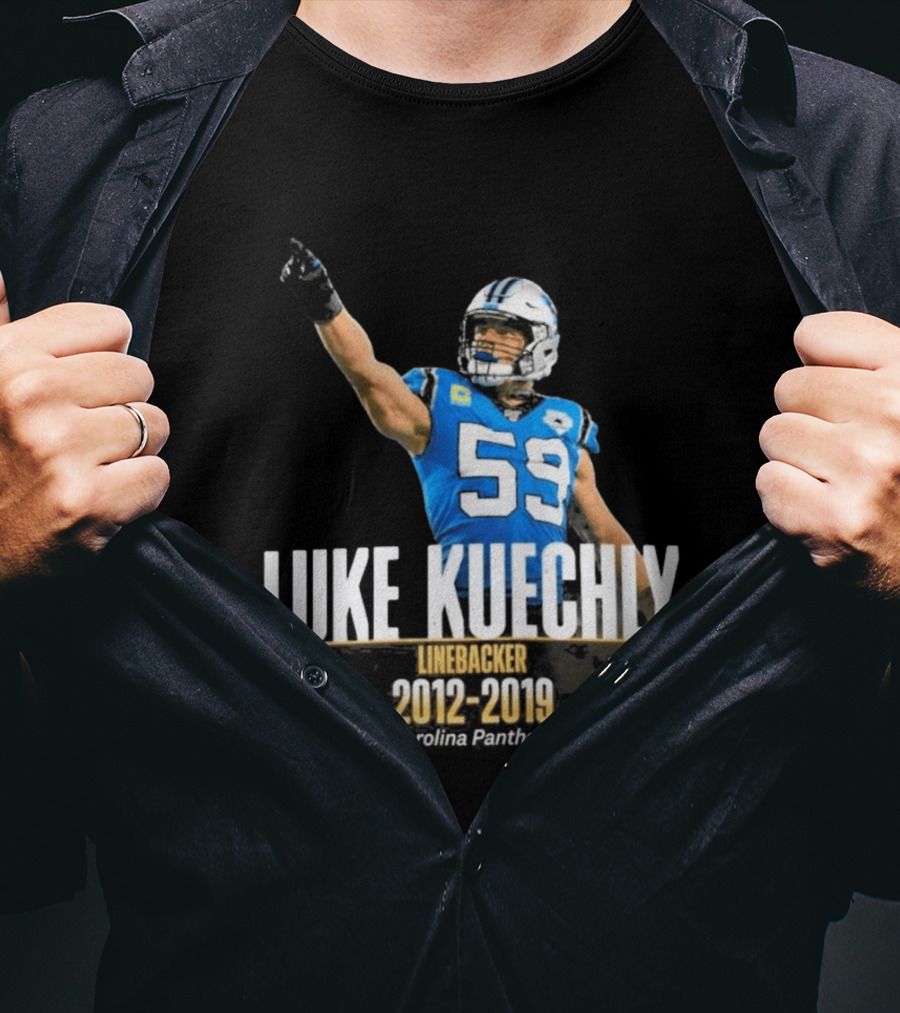 Luke Kuechly Carolina Panthers Linebacker 2012 2019 T-Shirt