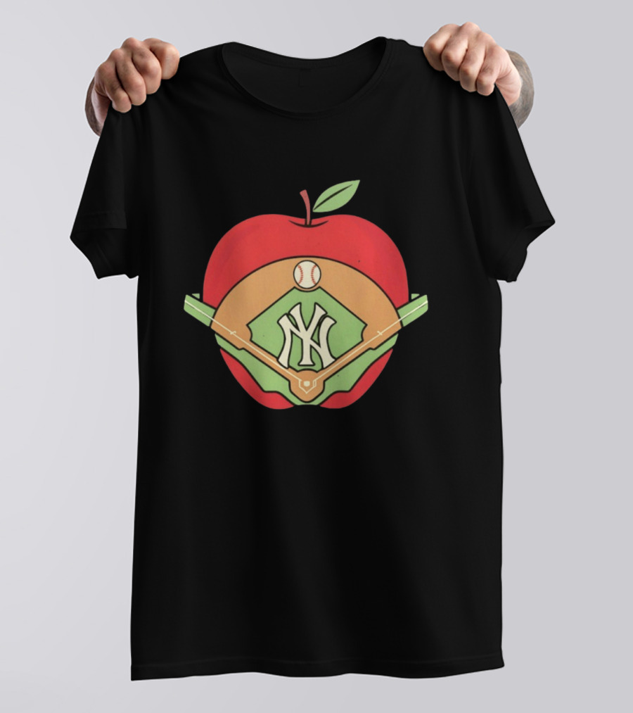 New York Yankees Baseball Apple MLB Stadium T-Shirt