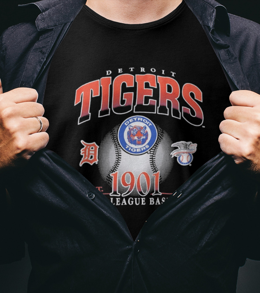 Detroit Tigers Est 1901 MLB Baseball T-Shirt