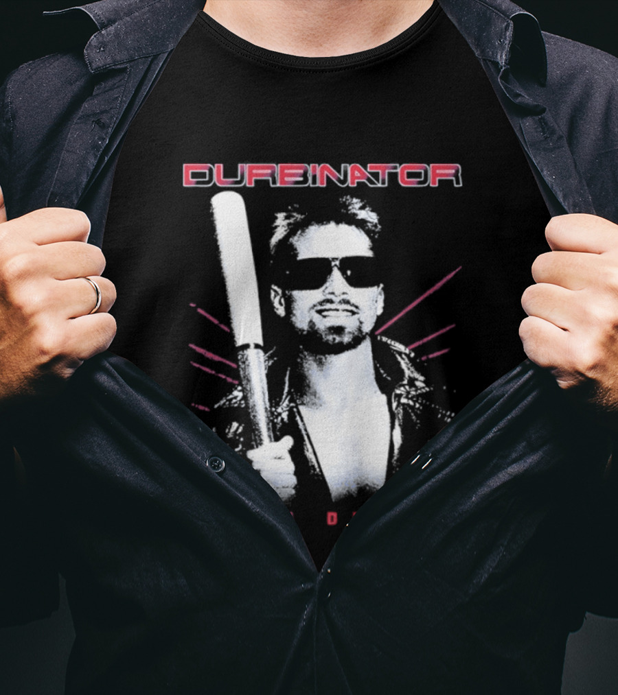 Durbinator Caleb Durbin Boston Red Sox Baseball Player With Bat T-Shirt