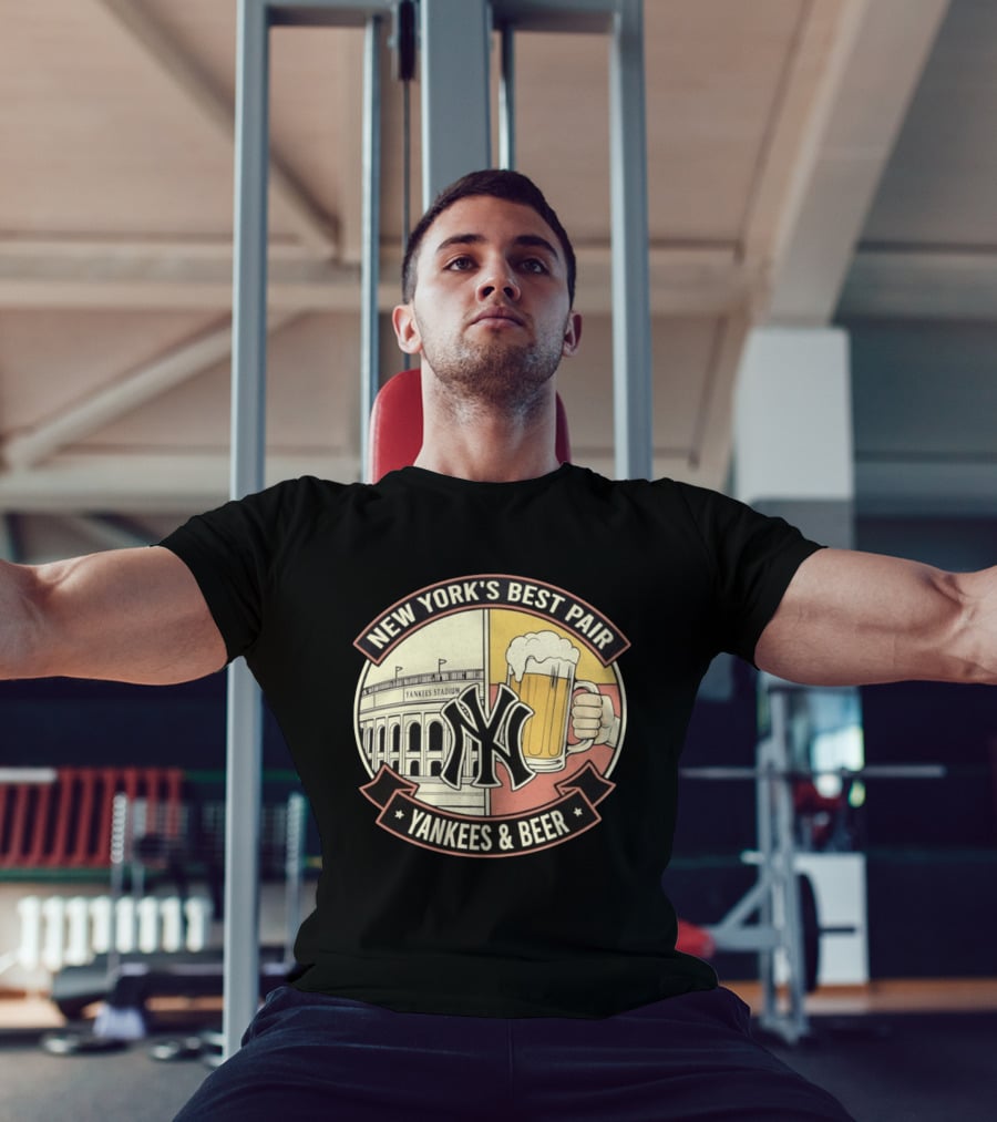 New York's Best Pair Yankees Stadium And Beer Yankees And Beer T-Shirt