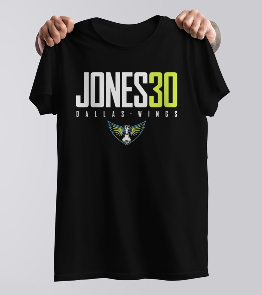 Jones 30 Dallas Wings 2026 WNBA T-Shirt