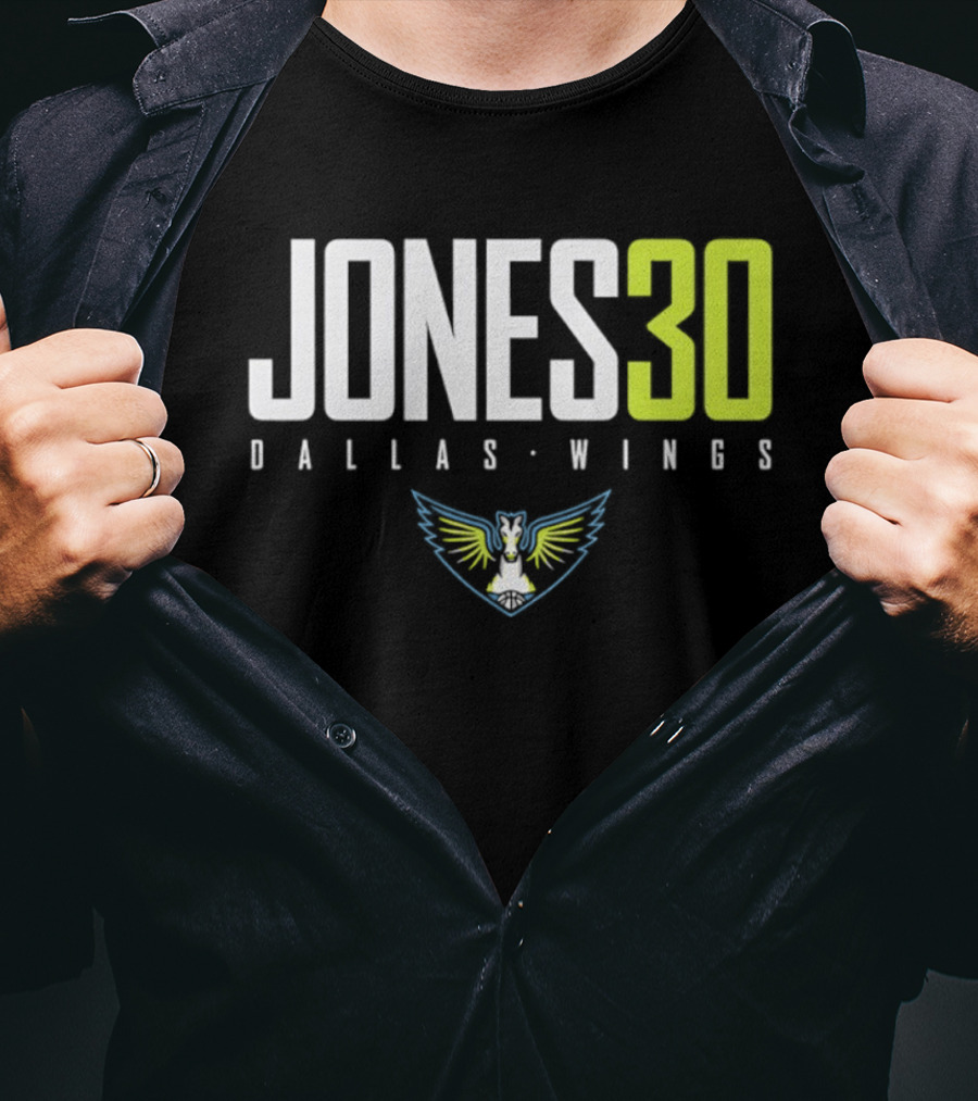 Jones 30 Dallas Wings 2026 WNBA T-Shirt
