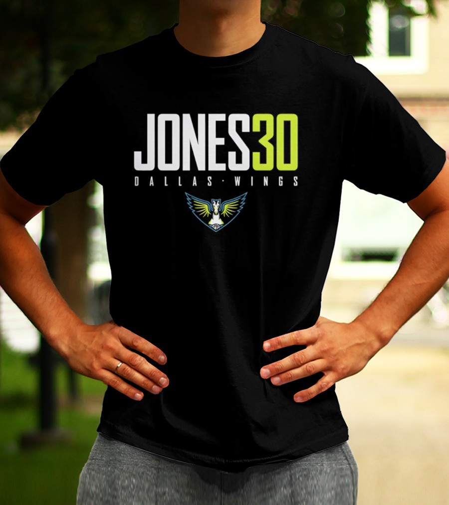 Jones 30 Dallas Wings 2026 WNBA T-Shirt