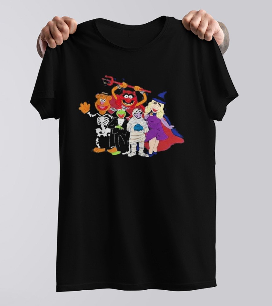 The Muppets Halloween Group Costumes Featuring Classic Characters T-Shirt
