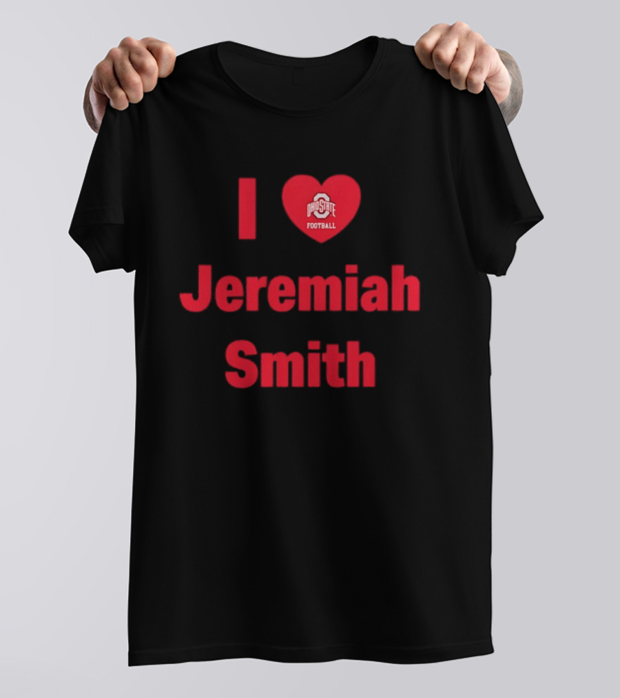 I Love Ohio State Football Jeremiah Smith Fan Support T-Shirt
