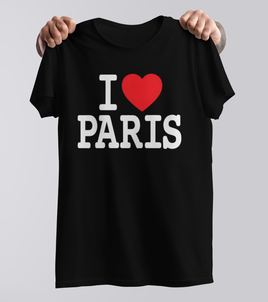 I Love Paris Sports T-Shirt