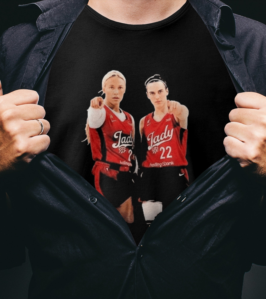 Sophie Cunningham Caitlin Clark Jady 22 Kesting Sterak T-Shirt