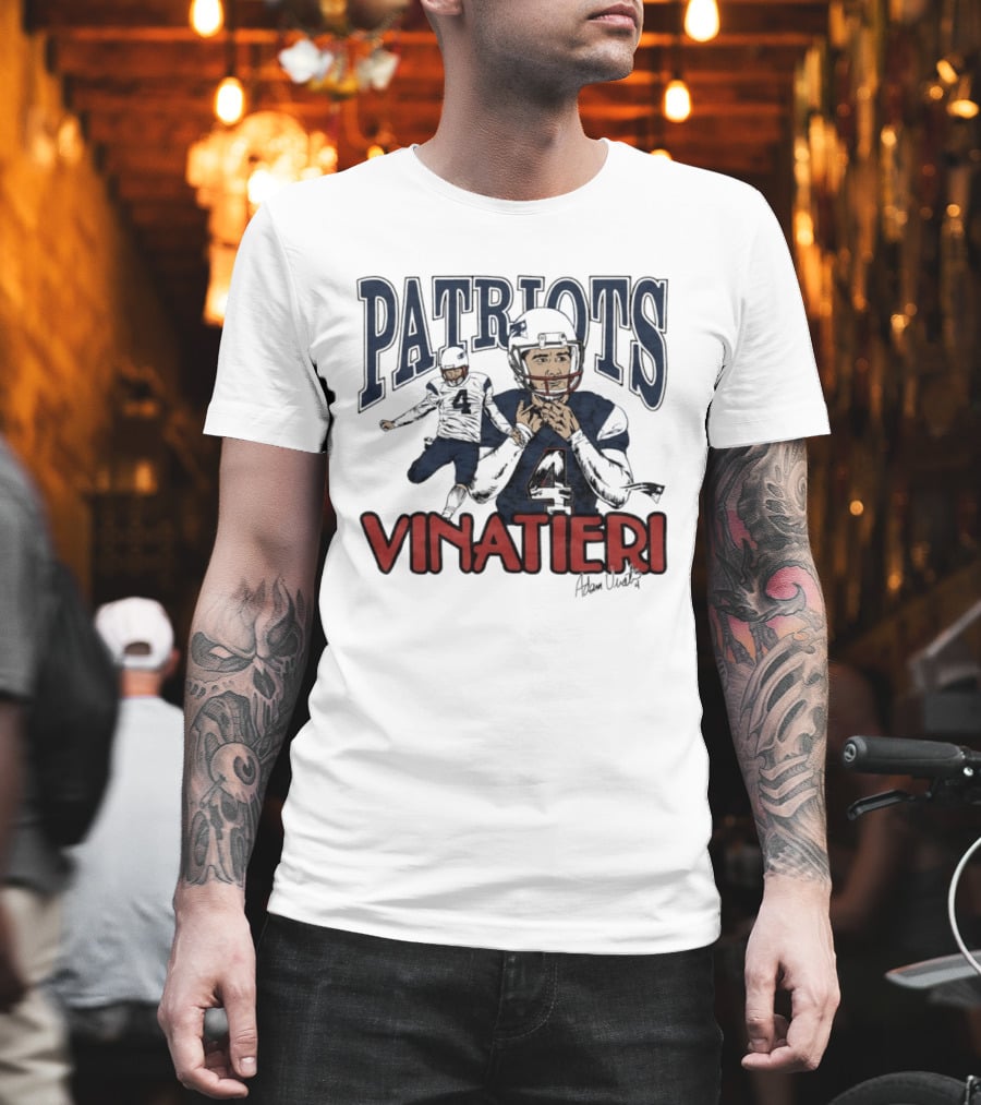 Patriots Vinatieri Adam New England Football T-Shirt