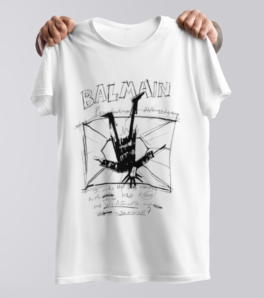 Balmain I Woke Up This Morning Artiste T-Shirt