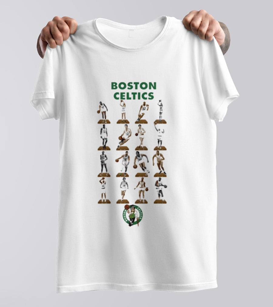 Boston Celtics Historic NBA Player Silhouettes Collection T-Shirt