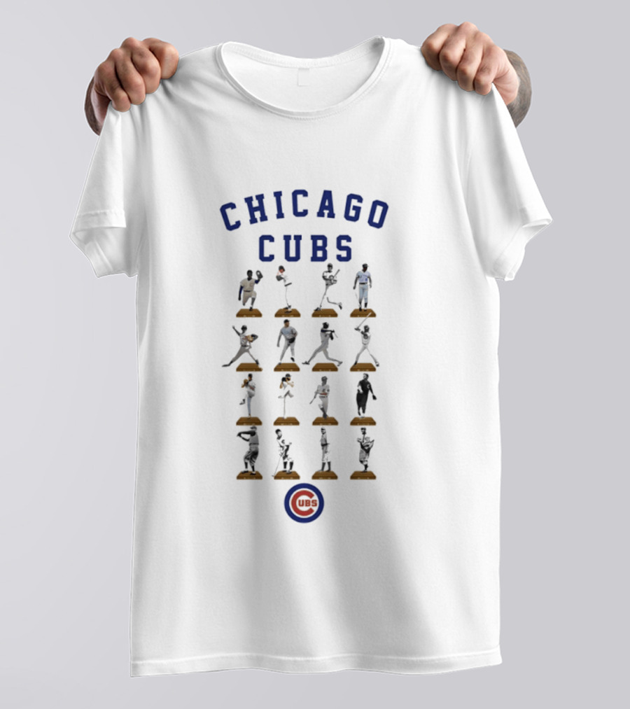 Chicago Cubs Legends Baseball Figures Collection MLB T-Shirt