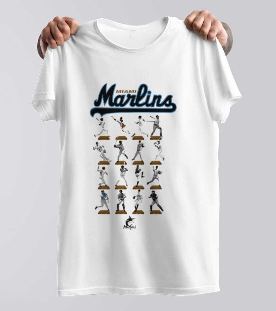 Miami Marlins Baseball Legends Hall Of Fame Moments T-Shirt