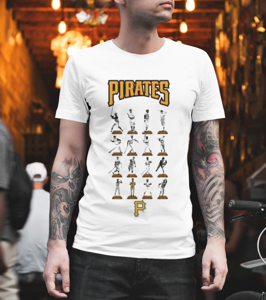 Pittsburgh Pirates Legends Hall Of Fame Baseball Players Iconic Moments T-Shirt