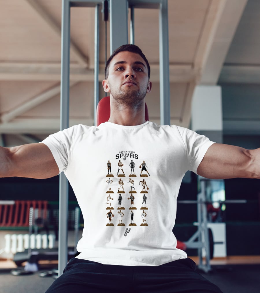 San Antonio Spurs Legends NBA Basketball Icons Collection T-Shirt