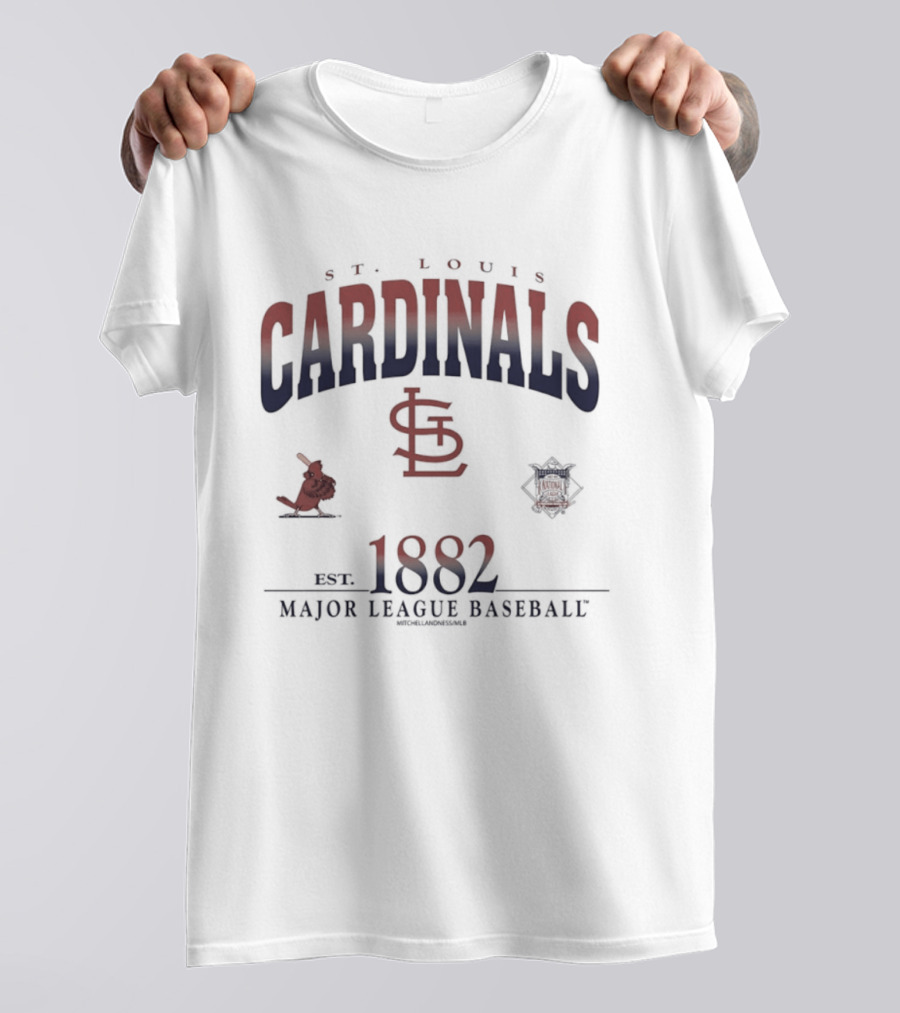 St Louis Cardinals Est 1882 Major League Baseball Vintage Team T-Shirt