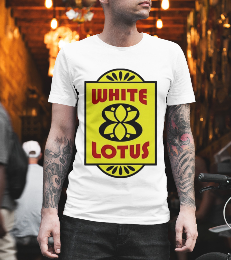 White Lotus Retro Motel Sign T-Shirt