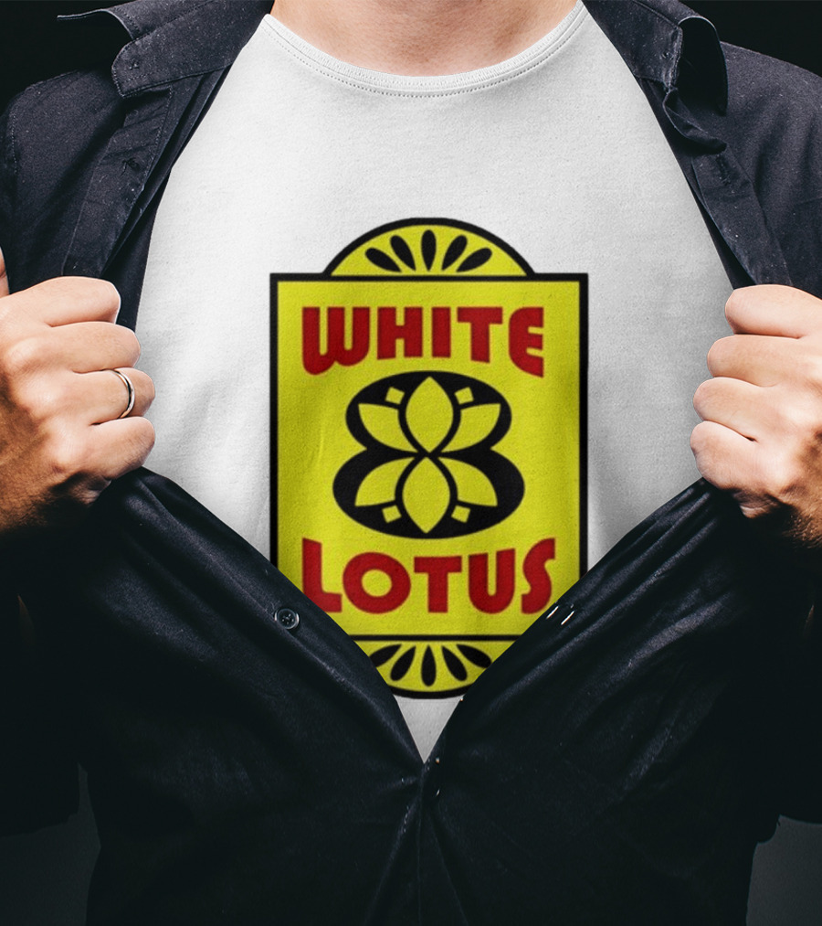 White Lotus Retro Motel Sign T-Shirt