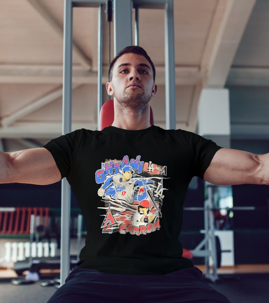 Ohtani Vs Carroll Anime Comic LA Vs Arizona T-Shirt